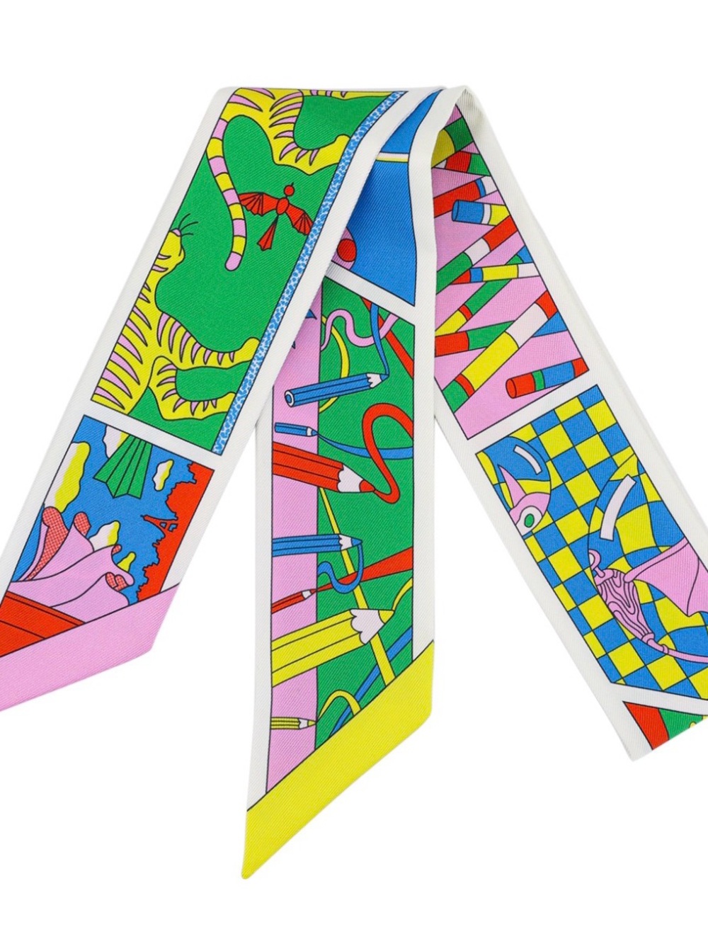 Hermes Factory Suite Colourful Twilly - Picture 7 of 7